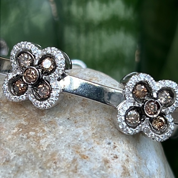 18 karat gold, and 3 carat diamond bracelet - Picture 16 of 17